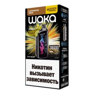 Электронная сигарета WAKA BLAST Табак+ Ваниль МИКС