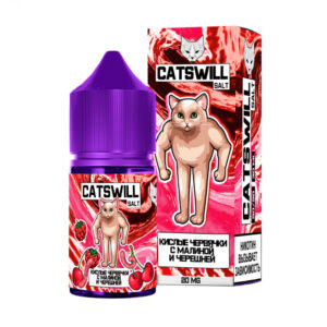 Жидкость CATSWILL Кислые червячки Малина Вишня