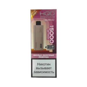 Электронная сигарета HQD Ultima Pro Max Кислые яблочные леденцы