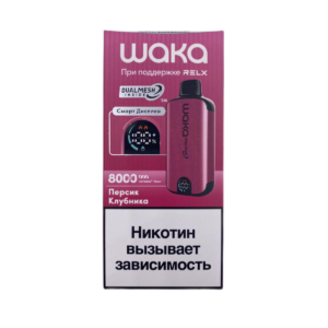 Электронная сигарета WAKA DM8000i Персик Клубника