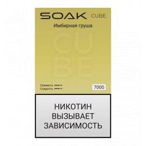 Электронная сигарета SOAK CUBE Имбирная груша