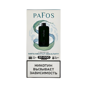 Электронная сигарета PAFOS 20000 Мята Ментол Эвкалипт
