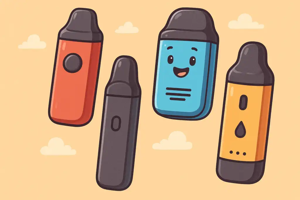 фотография pod-систем в мультяшном стиле