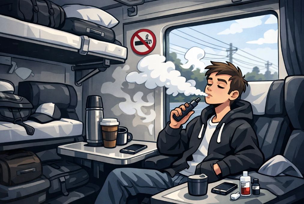 можно ли электронную сигарету в поезде курить